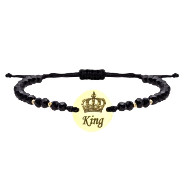 Bratara aur barbat/dama, bratara banut aur 14k, disc aur galben 12 mm gravat,, snur reglabil rosu/negru, bratari aur barbati, bratara bilute aur si cristale